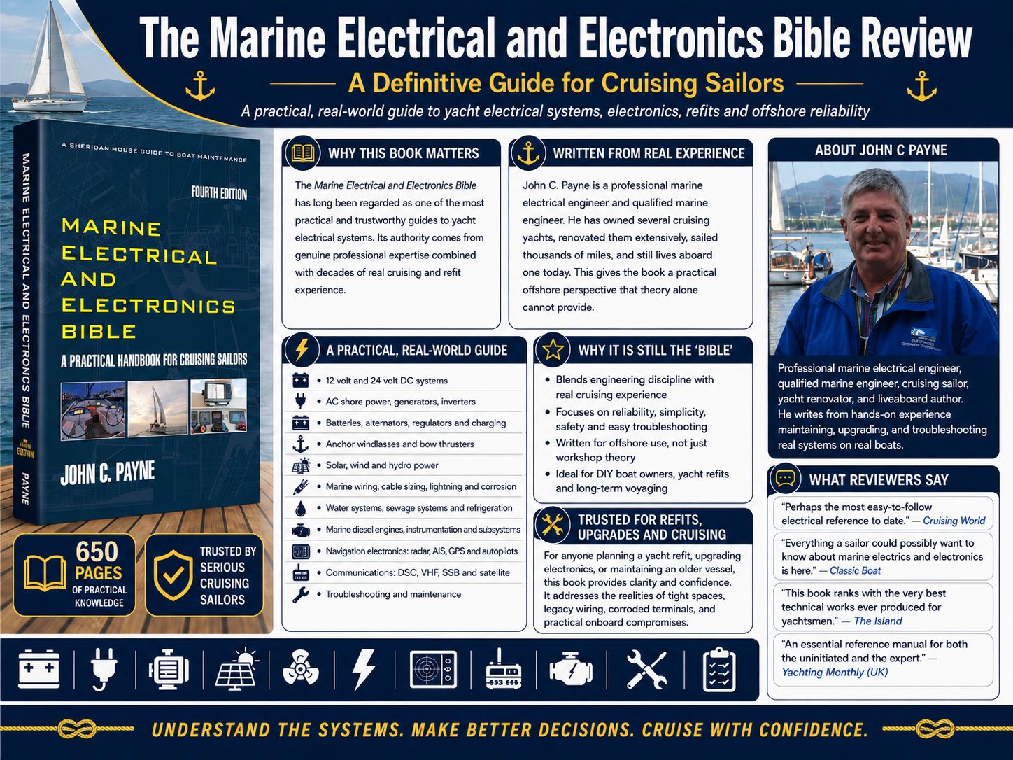 Buy the latest 4th edition of the Marine Electrical and Electronics Bible